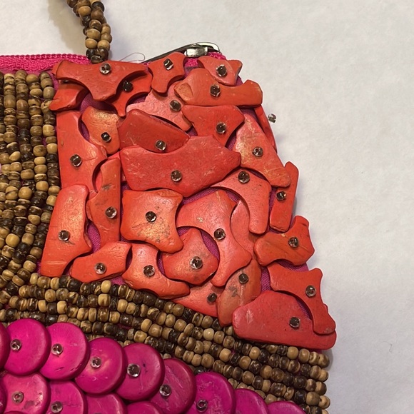 Multicolored Beaded Boho Bag - Picture 3 of 9